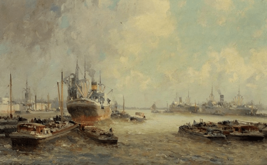 Le grand port 55x90 cm